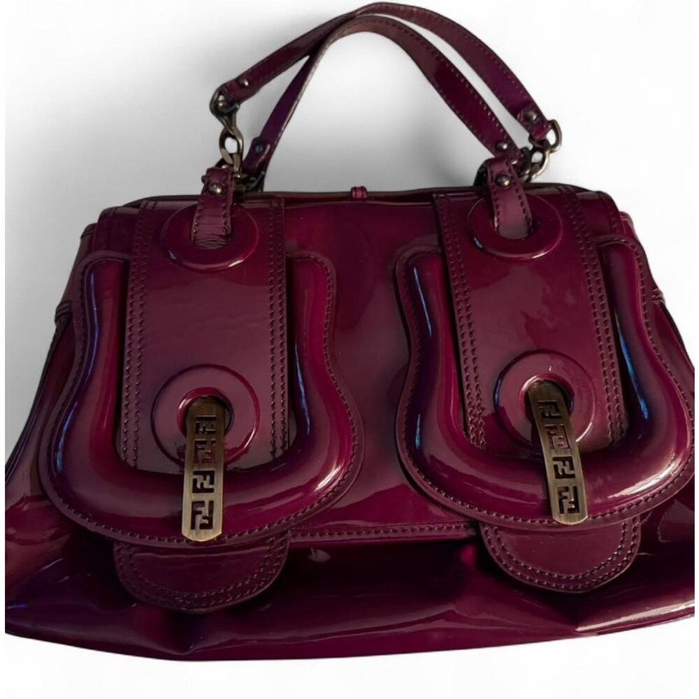 Fendi Patent Leather B Bag EUC
